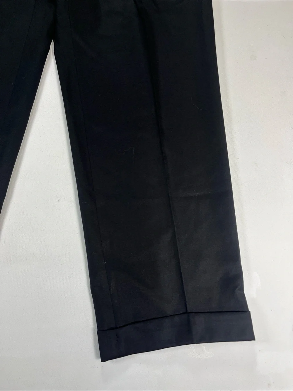 Pazoni Pants Black Wool Made In Italy Dress Trousers Classic Como Men’s 34 X 31
